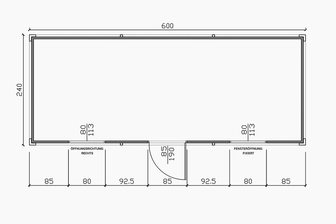 Contenedor de oficina de 20 pies Classic-Line - Imagen 7
