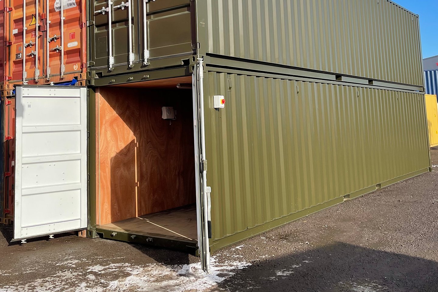 Contenedores de transporte aislados de 40 pies