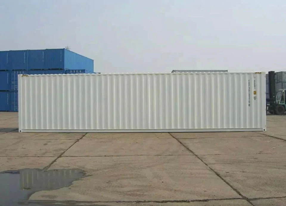 Contenedor Marítimo ISO de 40 Pies – Nuevo, Blanco y Certificado
