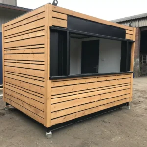 Puesto Móvil 10×8 Pies para Comida y Bebida – Contenedor Outlet Revestido