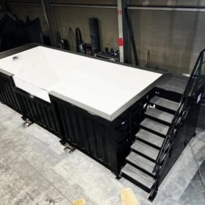 Piscina Contenedor Industrial de 6 Metros en Negro