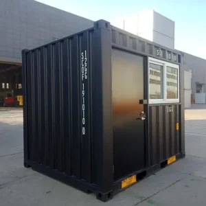 Contenedor Versátil de 10 Pies para Oficina o Bar de Eventos